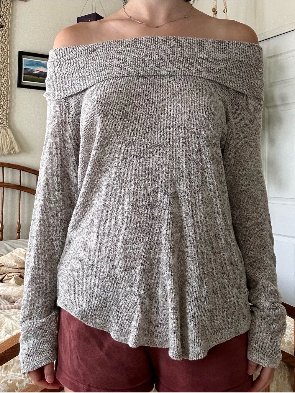 Off-Shoulder Maurices Knit Sweater